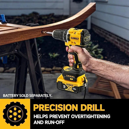 Original.DEWALT.DCD805. Bateria 20V + Ferramentas Elétricas Parafusadeira de Impacto Sem Fio Chave de Fenda Elétrica Furadeira Manual Multifuncional
