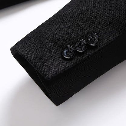 Spring Autumn New Men's Plus Size 8XL Black Casual Suit Men's Casual Single Suit 150kg  Large 7xl Blazers for men