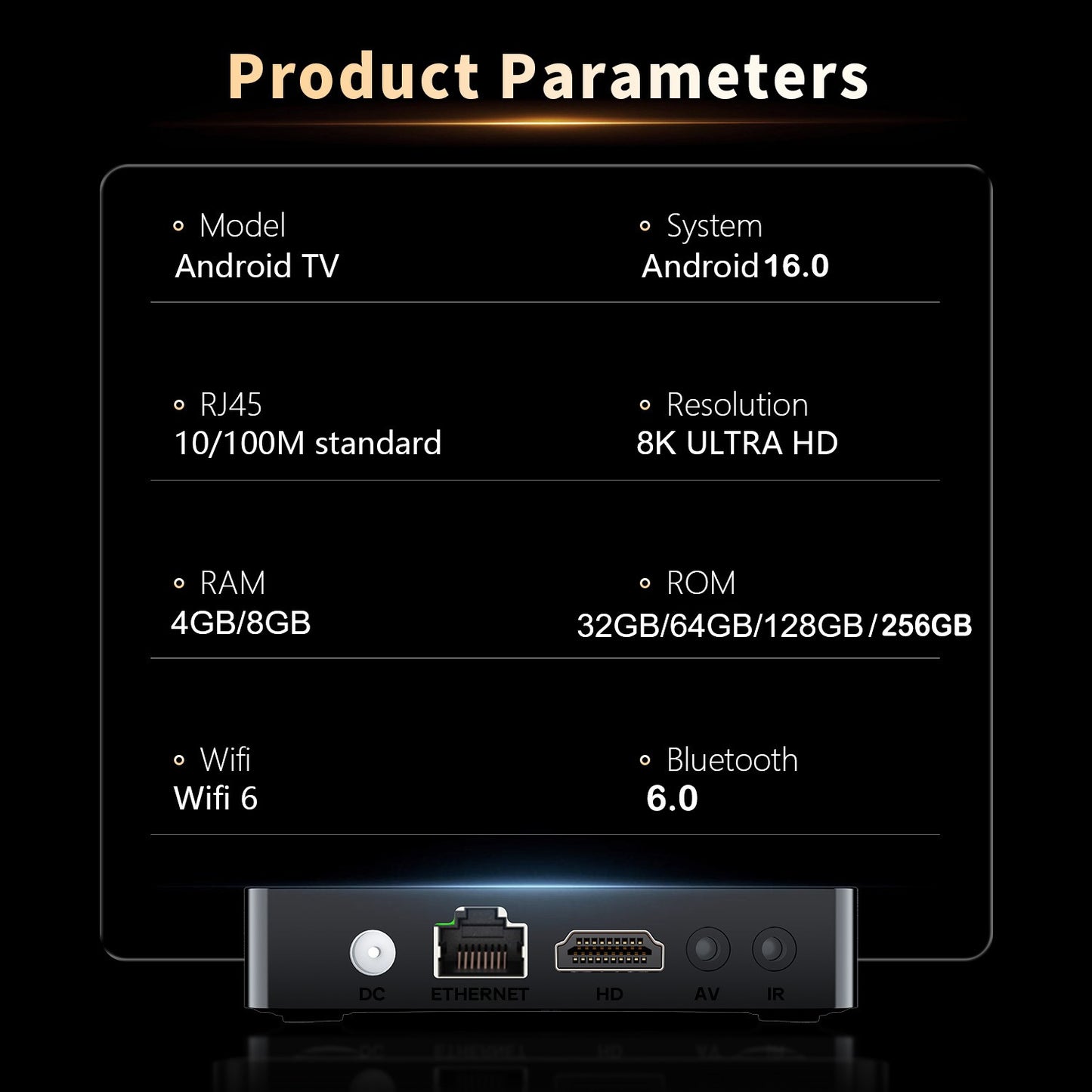 YOZHIXU Smart TV Box X10 RK3518 Android 16 Streaming Media Player Quad Core Cortex A53 Ram 4GB 8GB Rom 64GB 128GB Set Top Box