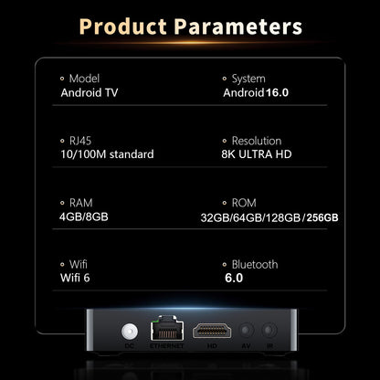 YOZHIXU Smart TV Box X10 RK3518 Android 16 Streaming Media Player Quad Core Cortex A53 Ram 4GB 8GB Rom 64GB 128GB Set Top Box
