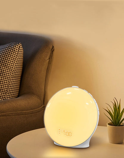 Wake Up Light Alarm Clock Sunrise/Sunset Simulation Digital Clock with Night Light FM Radio Desk Clocks Niditon