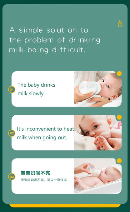 USB Baby Milk Bottle Thermal Bag Universal Digital Display Nursing Bottle Heater Portable Baby Milk Heat Keeper for Traveling