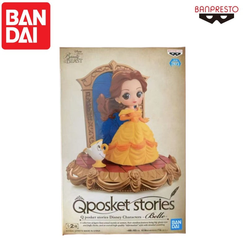 Em Estoque 100% Original Bandai Disney Princess Série Bela Estatueta Bela Boneca De Ação Modelo Enfeite Brinquedos Crianças Presente Personalizado