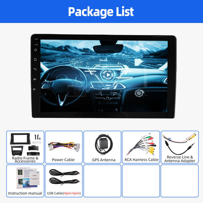 64G 10" Android 14 For 2008-2013 Honda Accord 8 Apple Carplay Car Stereo GPS Navigation WiFi FM Radio Head Unit SWC Bluetooth