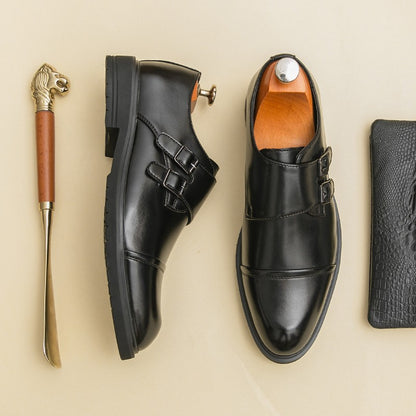 Brand New Men's Pointed Comfortable Business Banquet Oxford Shoes Fashion Spring Men's Breathable Casual Wedding Leather Shoes