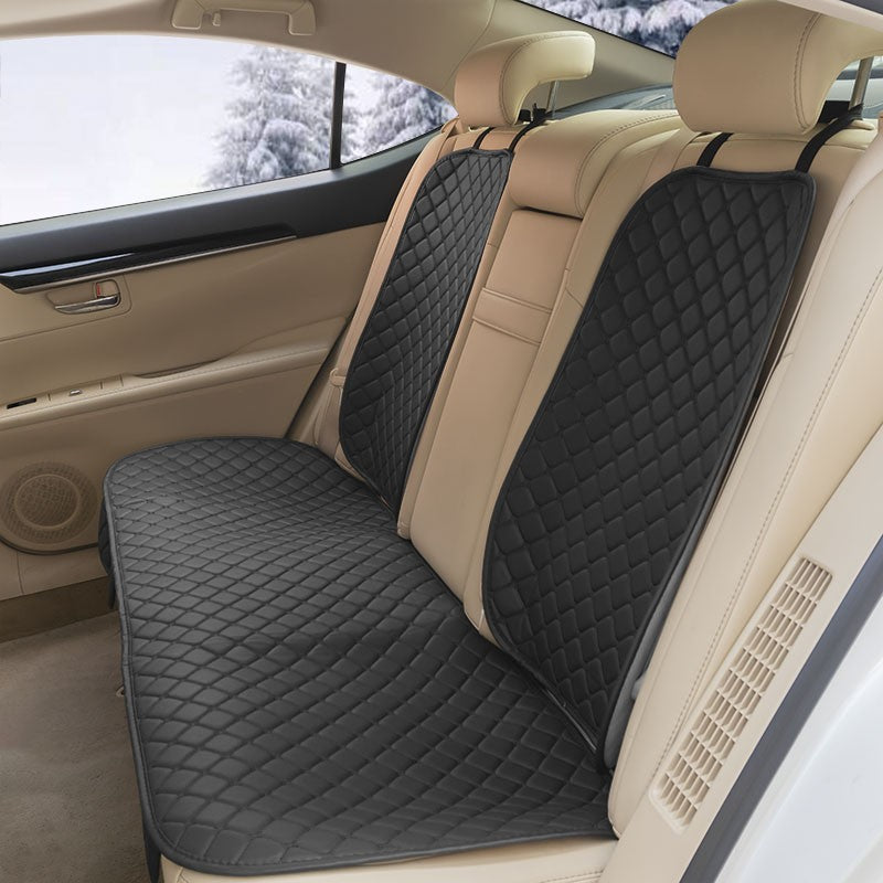 Leather Car Seat Covers Four Seasons Front/Rear Seat Protector Car Seat Cushion Pad Mat Auto Interior Accessories Universal