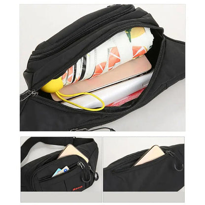 Large-Capacity Sports Single-Shoulder Bag - Anti-Theft Running Waist Pack, Multi-Functional Oxford Cloth Crossbody Bag