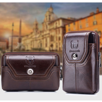 BULLCAPTAIN  MEN'S Leather BELT WAIST Bag Military Fanny PACK Molle Small Money Phone WAIST PACK Bum Pouch PURSE