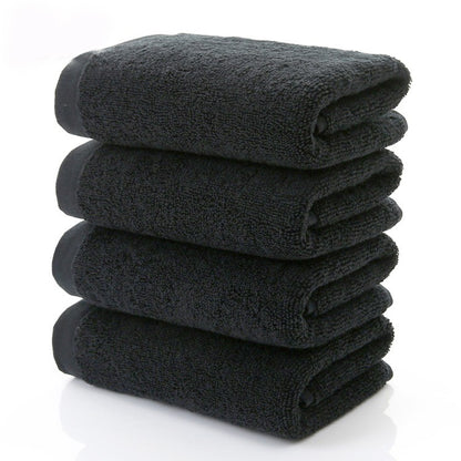 5/4 piece 100% Cotton Black Face Towel No Fading Bath Towels Large Men's Beach Towel for Hotel Corporate Gift DropShip Available