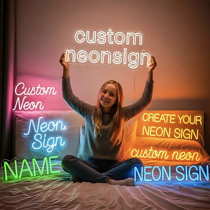 Custom your Personalised Name Neon Sign Light for girls/boys Birthday Gifts Party Bar Wedding Room Wall Decoration Neon Led Sign