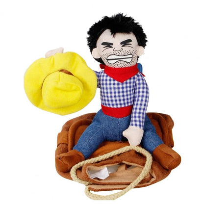 Roupas de Cachorro Fantasia de Cowboy Engraçada para Cães, Traje de Algodão para Cães Pequenos, Médios e Grandes, Suprimentos para Animais de Estimação, Presente e Decoração para Cães