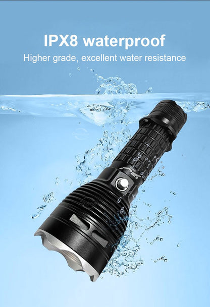 9000LM Upgrade XHP160 Diving Flashlight Powerful Profession Underwater Lantern Rechargeable Dive Torch IP8 Waterproof Scuba Lamp