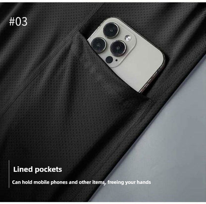 Men's Running-Specific Shorts with Phone Pocket: Quick-Dry Athletic Shorts for Short & Long Distance Running, Track&Field