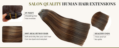 Apliques de Cabelo Humano Clip-In 16A 140g Liso Perfeito Cabelo Humano Remy Brasileiro 10 Peças/Conjunto Apliques de Cabelo Clip-In