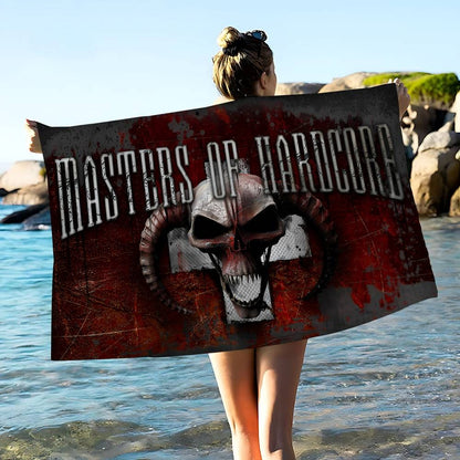 Masters Of Hardcores Microfiber Printed Beach Towel Mountain Climbing Yoga Beach Swimming Running Absorbent Soft Towel