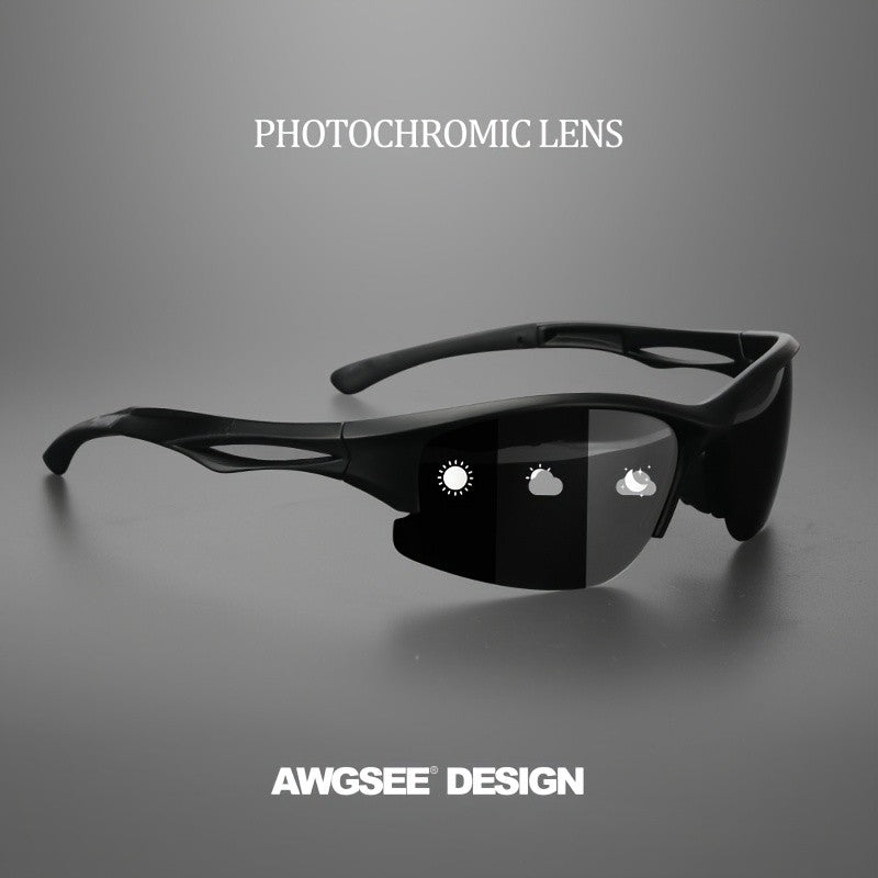 1PCS/3PCS polarized sports sunglasses half-frame men's and women's outdoor sturdy frame, suitable for running, fishing