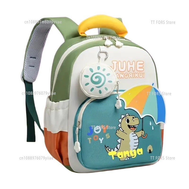 Mochila Infantil Dinossauro Nova Jardim de Infância Casual Bonito Moda Mochila Meninos Meninas Presente de Aniversário de Férias Adequado para Pré-escola