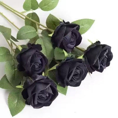 1/5/10/20pcs Roses Artificial Flowers Rose Flower Branch Artificial Red Roses Realistic Fake Rose for Wedding Home Decor