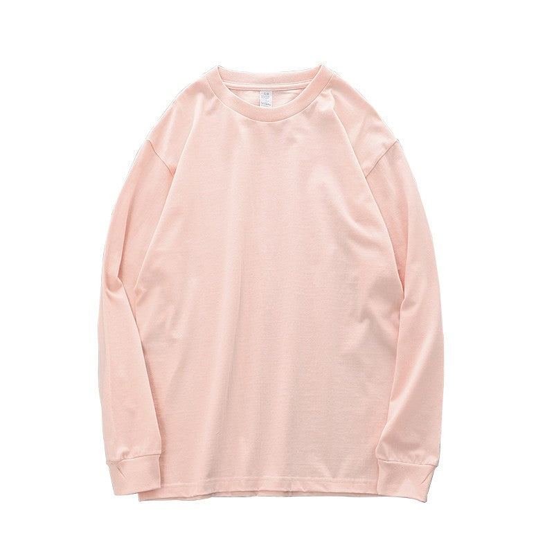 Dukeen 280g Heavyweight Long-Sleeved T-Shirt for Men 100% Cotton Shirts Oversized Solid Color Tops Plain Tees Men's Clothing