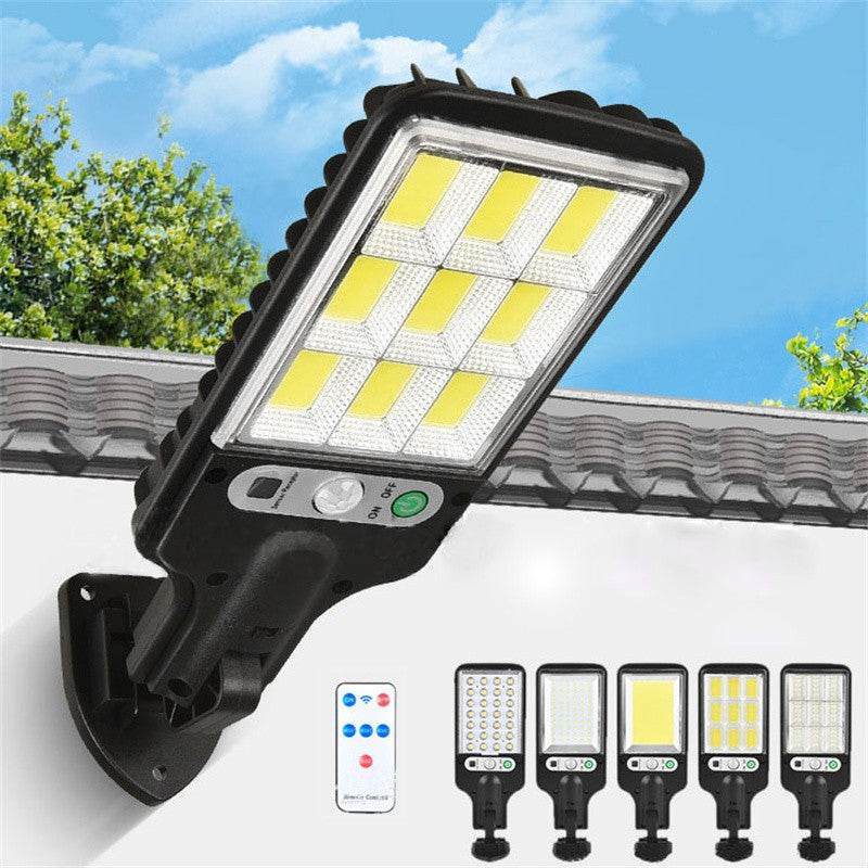 1-5 Pack Solar Street Lights Outdoor Waterproof Motion Sensor Wall LED with 3 Lighting Mode Solar Powered Lights for Garden