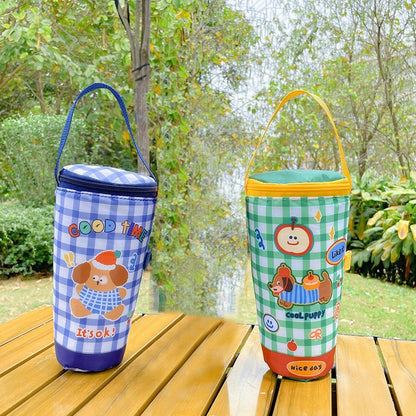 Baby Milk Bottle Insulation Bags Cartoon Portable Waterproof Feeding Bottle Thermal Bag Milk Warmer Cooler Stroller Hang Bags