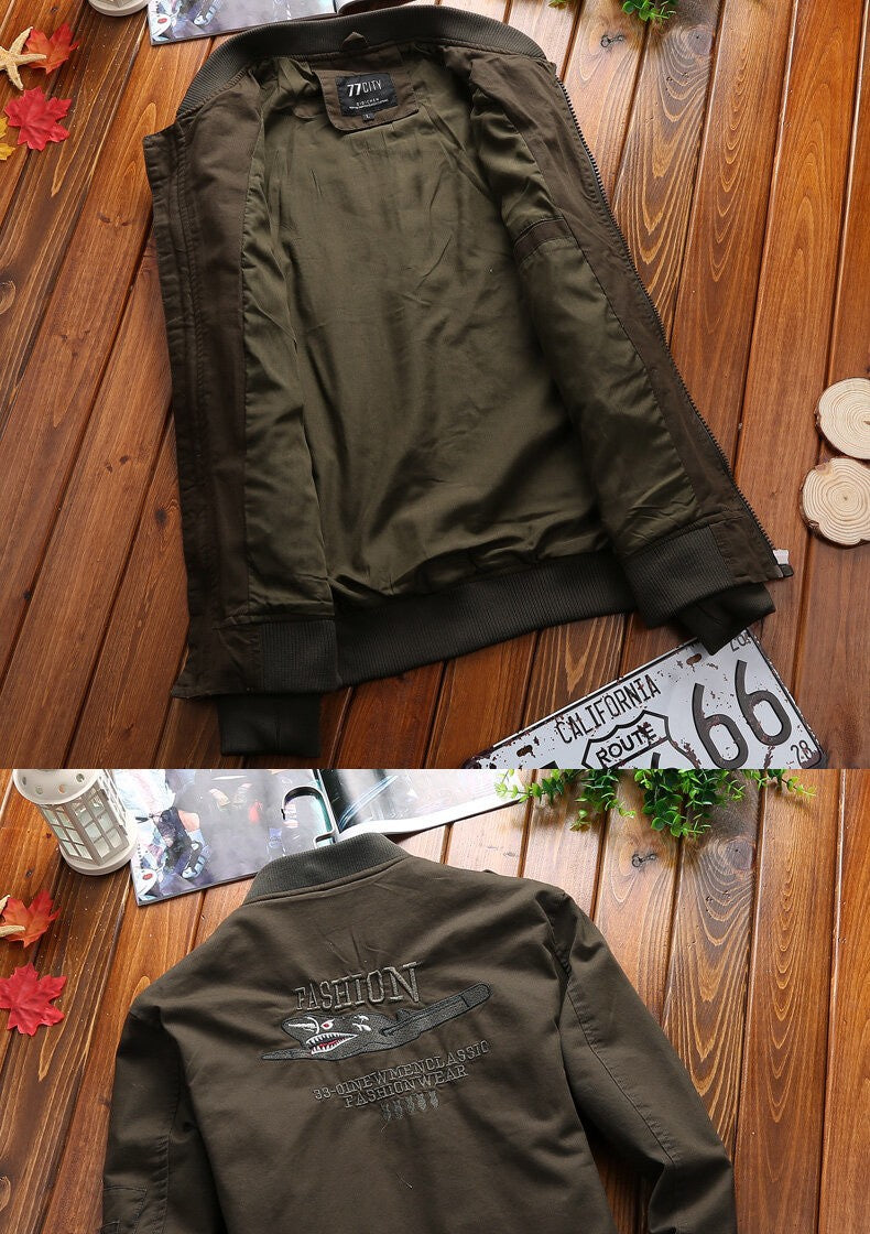 New Spring Military Style Pilot Jacket Multi-pocket Men Tactical Flight Jacket Autumn US Air Force Motorcycle Outwear Cotton