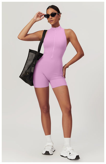 New Sexy Sports Set Women Gym Set Shorts Training Yoga Clothes Women Rompers Stretch Sports Jumpsuit Female Workout Bodysuits