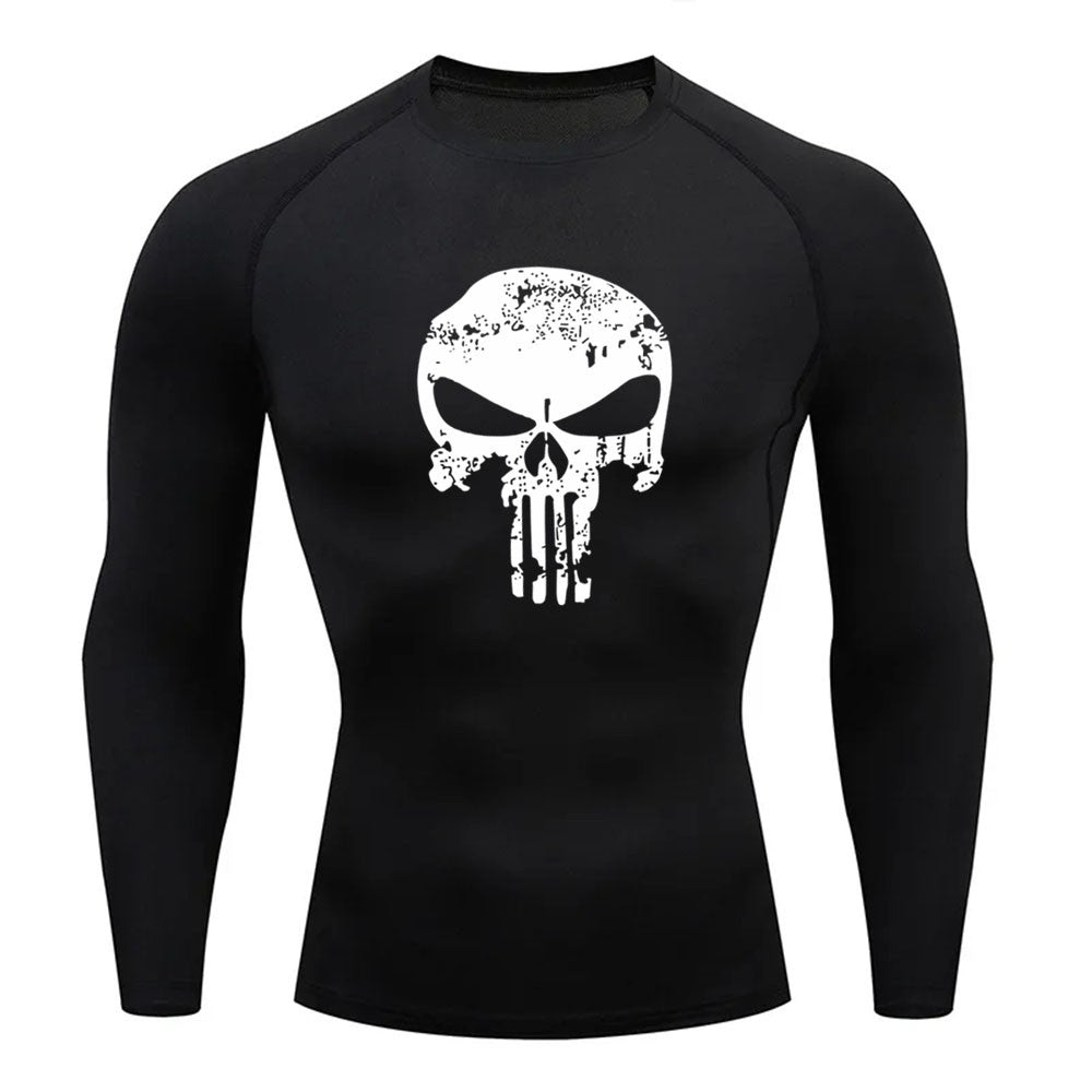 2024 Compression Shirt for Men, Superhero T-Shirt, Quick-Drying, Breathable, Short-Sleeved, Outdoor Sports, Running, S-3XL