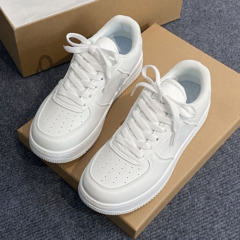 New Casual Small White Sneakers Lightweight Comfortable Sports Board Shoes Fashionable Solid Color Tennis Sneakers for Women