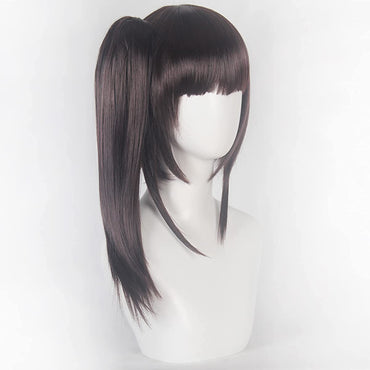 Demon Slayer Kimetsu No Yaiba Tsuyuri Kanao Wig Anime Cosplay Dark Brown Wig Men Women Heat Resistant Synthetic Hair Wigs