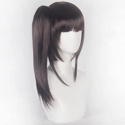 Demon Slayer Kimetsu No Yaiba Tsuyuri Kanao Wig Anime Cosplay Dark Brown Wig Men Women Heat Resistant Synthetic Hair Wigs