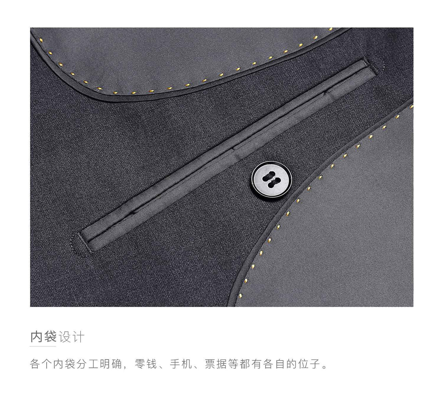 Suit Men (Blazer+Pants) Fashion Business Casual Slim-fit Formal Dress Banquet Work English Style Evening Dress Solid Color Suit