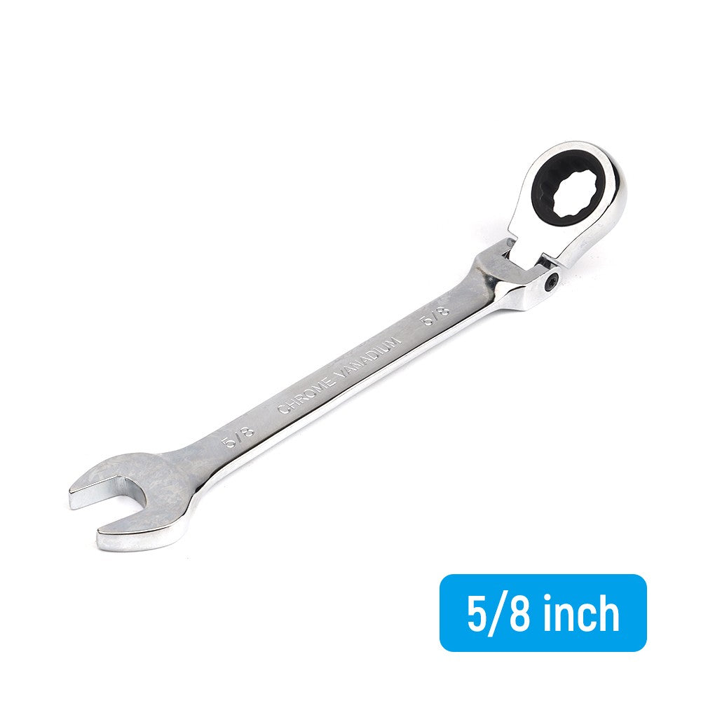 Jogo de chaves de catraca de tamanho imperial de 1/4 a 15/16 polegadas, de 1 peça, com cabeça flexível universal, ferramentas manuais para reparo de carros