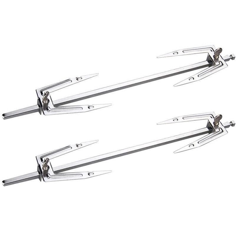 Stainless Steel Air Fryer Fork Roast Chicken Skewer Fish Meat Grilled Rack Rotation Roaster Forks BBQ Tools Oven Accessories