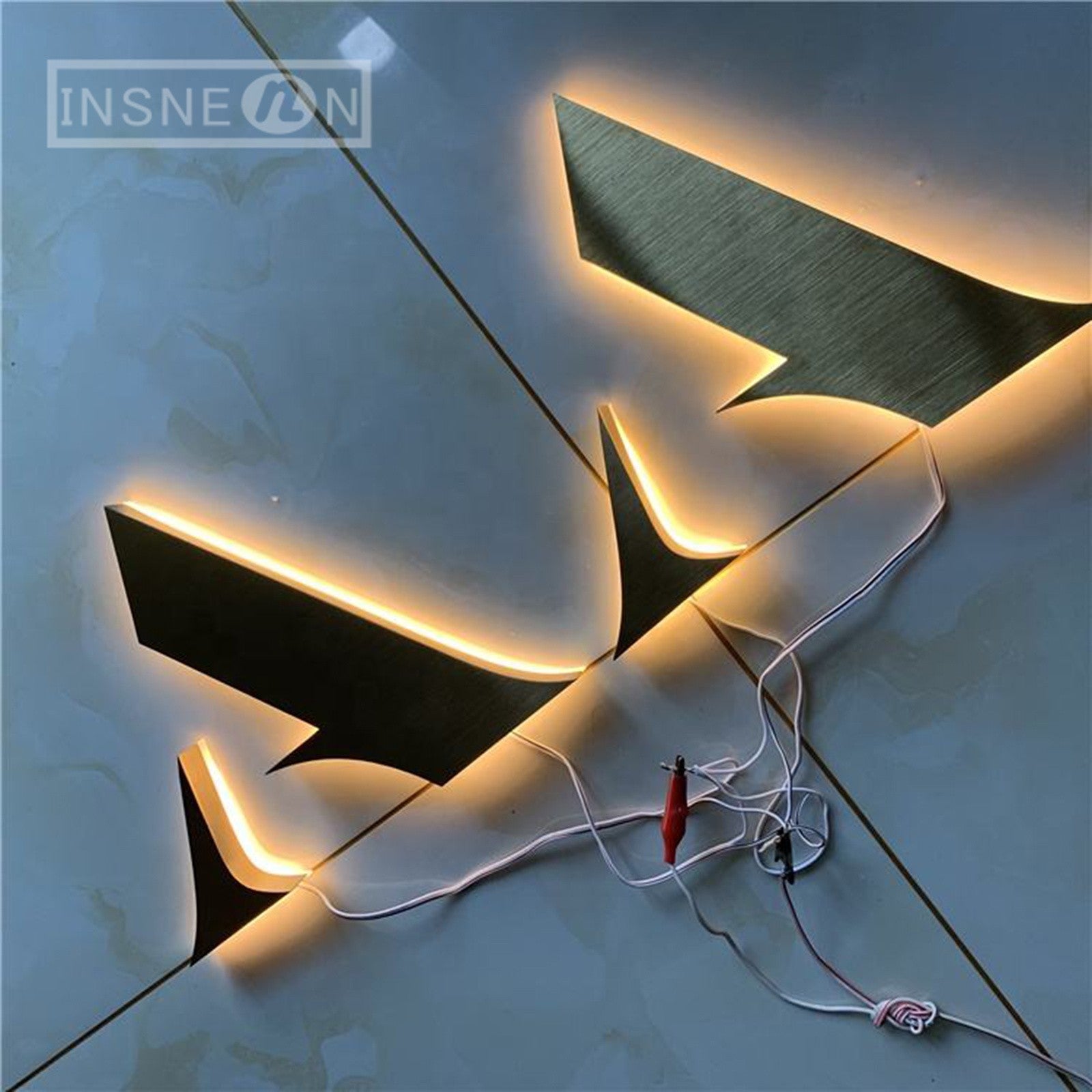 Luminous Letters Custom Logo Led Acrylic Signs Business Light Letter Advertising Luxury Brand Metal Sign Neon Wall Signboard 3d