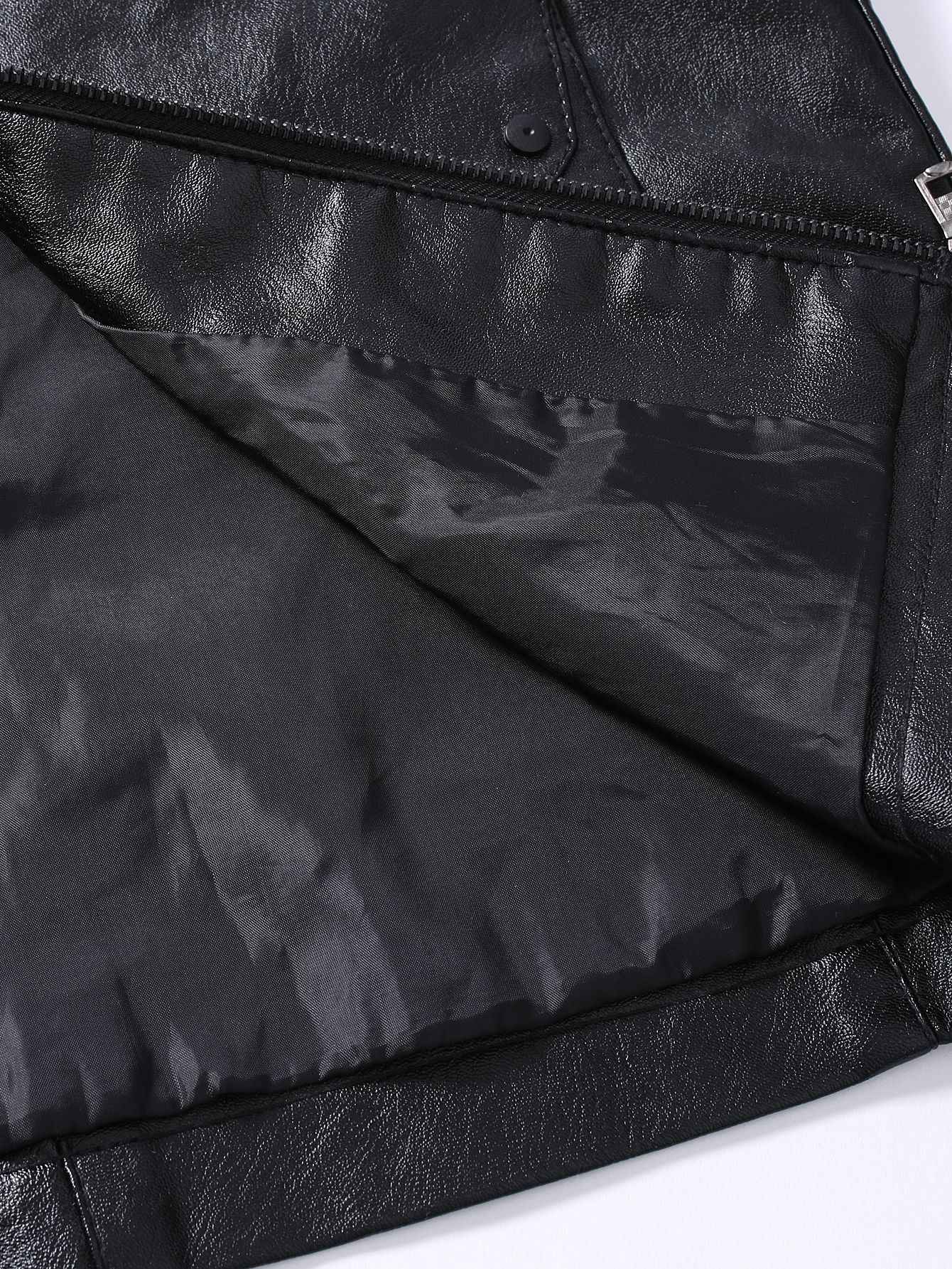 2024 Spring New Men's Business Casual Slim Long-sleeved Pu Leather Jacket Jacket Side Seam Pocket Zipper Solid Color