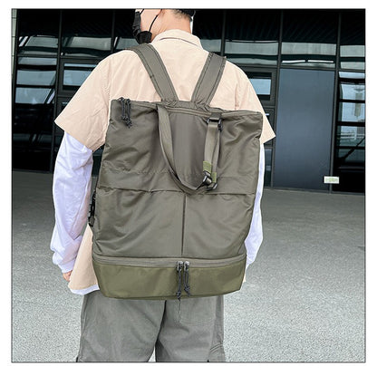 Mochila Feminina e Masculina Grande Capacidade Unissex Mochilas Nylon Impermeável Bolsa Esportiva Bolsas Escolares Tendência Portátil Lazer Viagem Bolsa de Mão