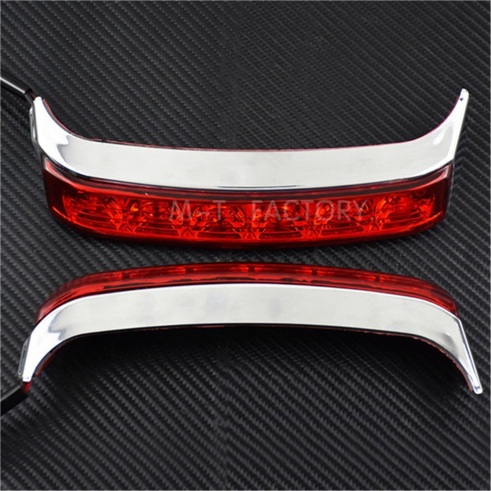 Luz de Seta de Motocicleta Luz de Freio Traseira Alforje Indicadores de Cauda para Harley Street Glide Road King CVO Limited FLHX 2014-2022