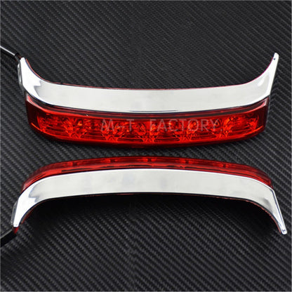 Luz de Seta de Motocicleta Luz de Freio Traseira Alforje Indicadores de Cauda para Harley Street Glide Road King CVO Limited FLHX 2014-2022