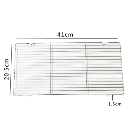 1PCS Stainless Steel Mat Net Grid Shape Rectangle Grill Grilling Mesh Net BBQ Tools Square Barbecue Net Barbecue Stove Parts