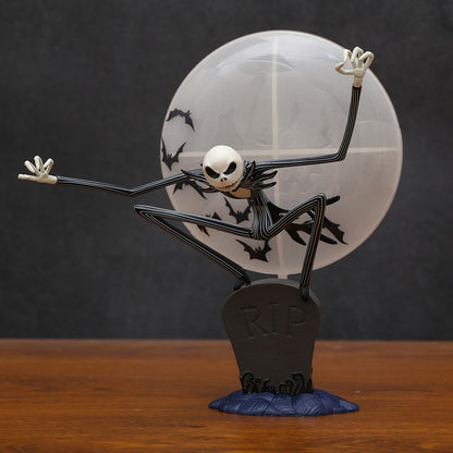 Luminoso Jack Skellington O Estranho Mundo de Jack PVC Figura Coleção Modelo Brinquedo Presente de Natal