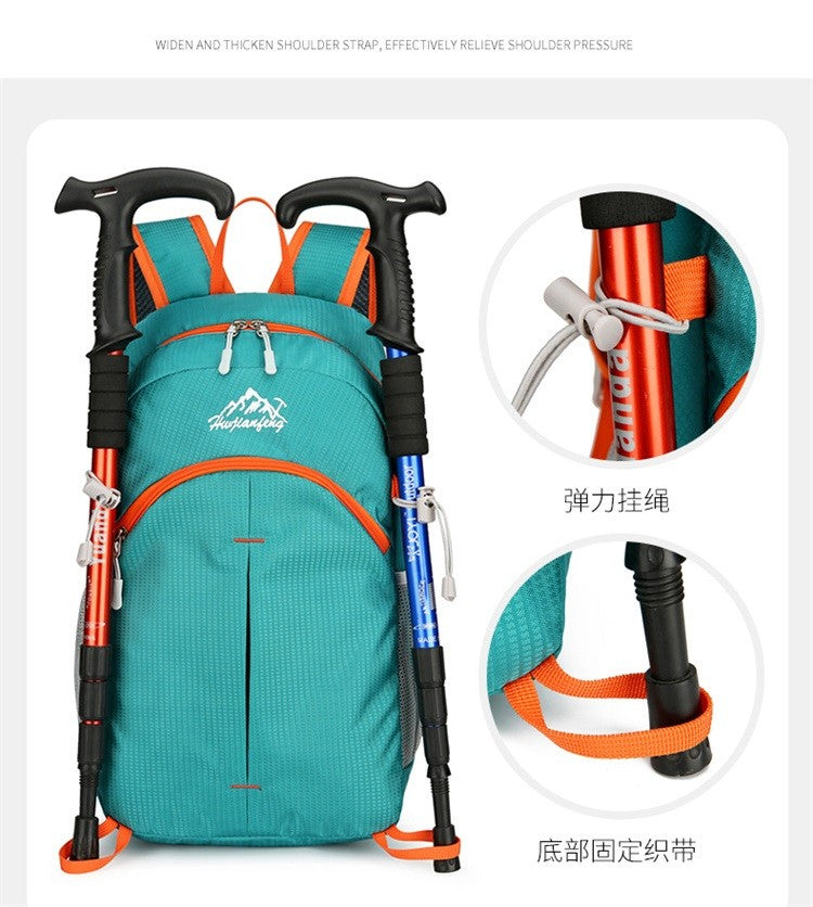 Mochila de Caminhada Unissex Ultraleve Dobrável Masculina e Feminina para Viagem ao Ar Livre Ciclismo Nylon