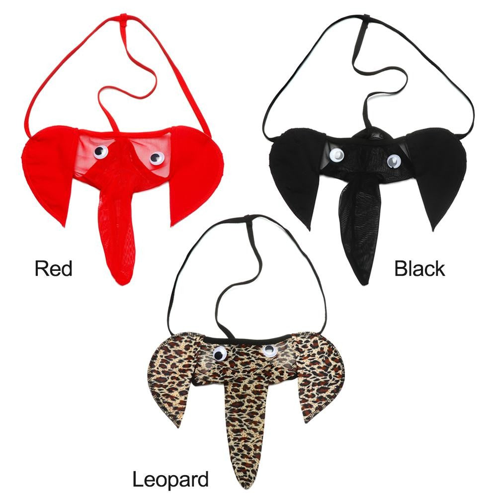 Men's Sexy Elephant Lingerie G-string Male T-back Thongs Bulge Pouch Underwear Men's Clothing