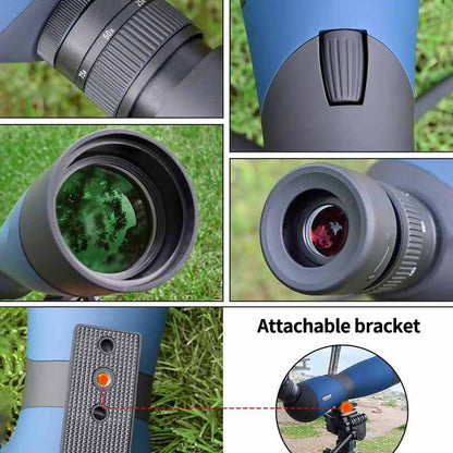 Luneta Monocular com Zoom 25-75x70 Prisma BAK4 À Prova d'Água para Tiro Esportivo Observação de Pássaros Acampamento ao Ar Livre Caça