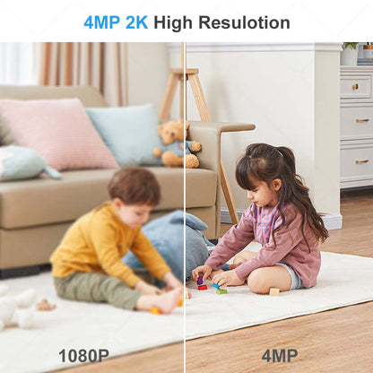 4MP Tuya Bullet Camera 2.4G/5G WiFi Surveillance Camera Outdoor Security Protection Mini CCTV Cam SmartLife Video Cameras Alexa