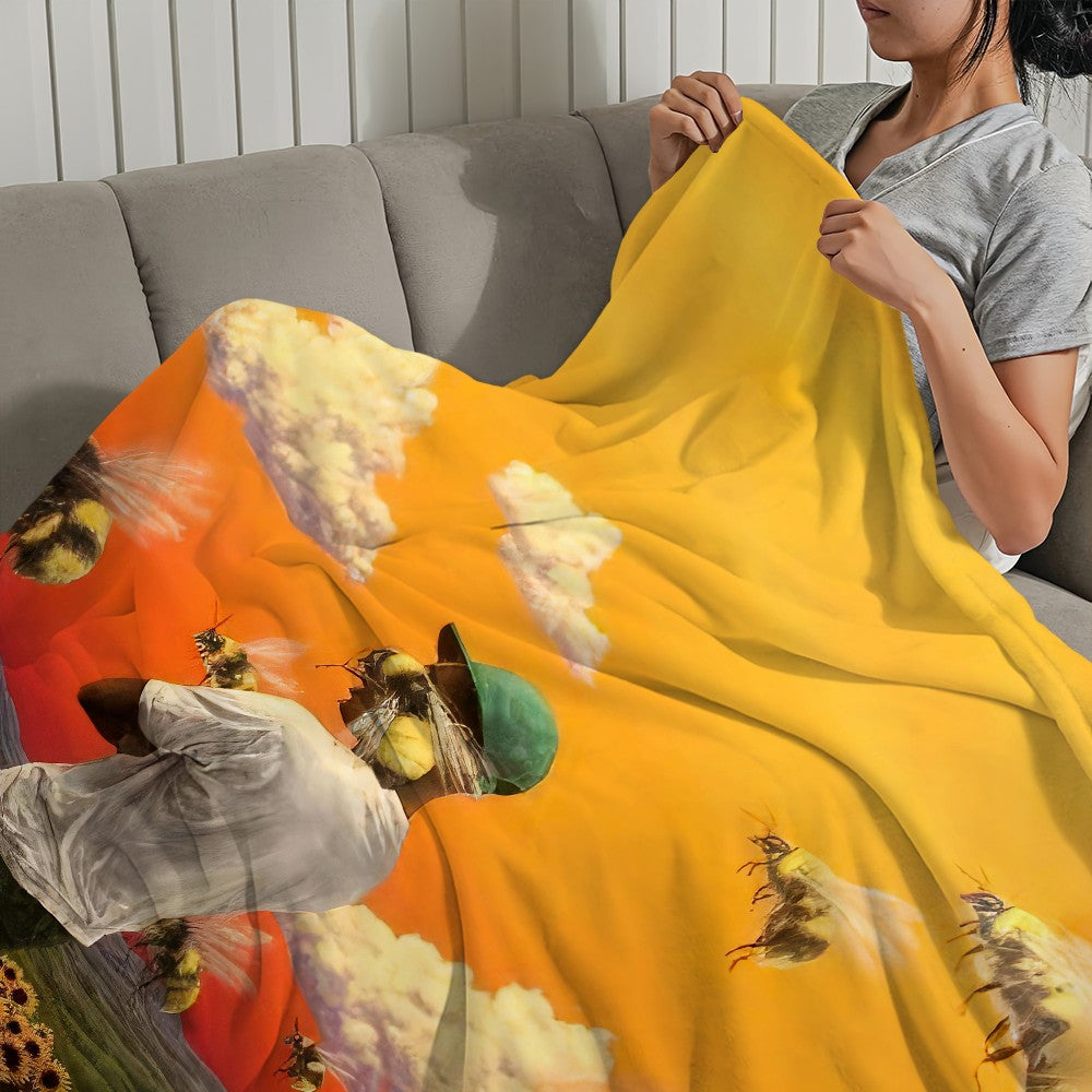 Singer T-Tyler The C-Creator Chromakopia Blanket Plush Nap Sofa rug for Living Room Office Bed Birthday Home Travel Kid Gifts