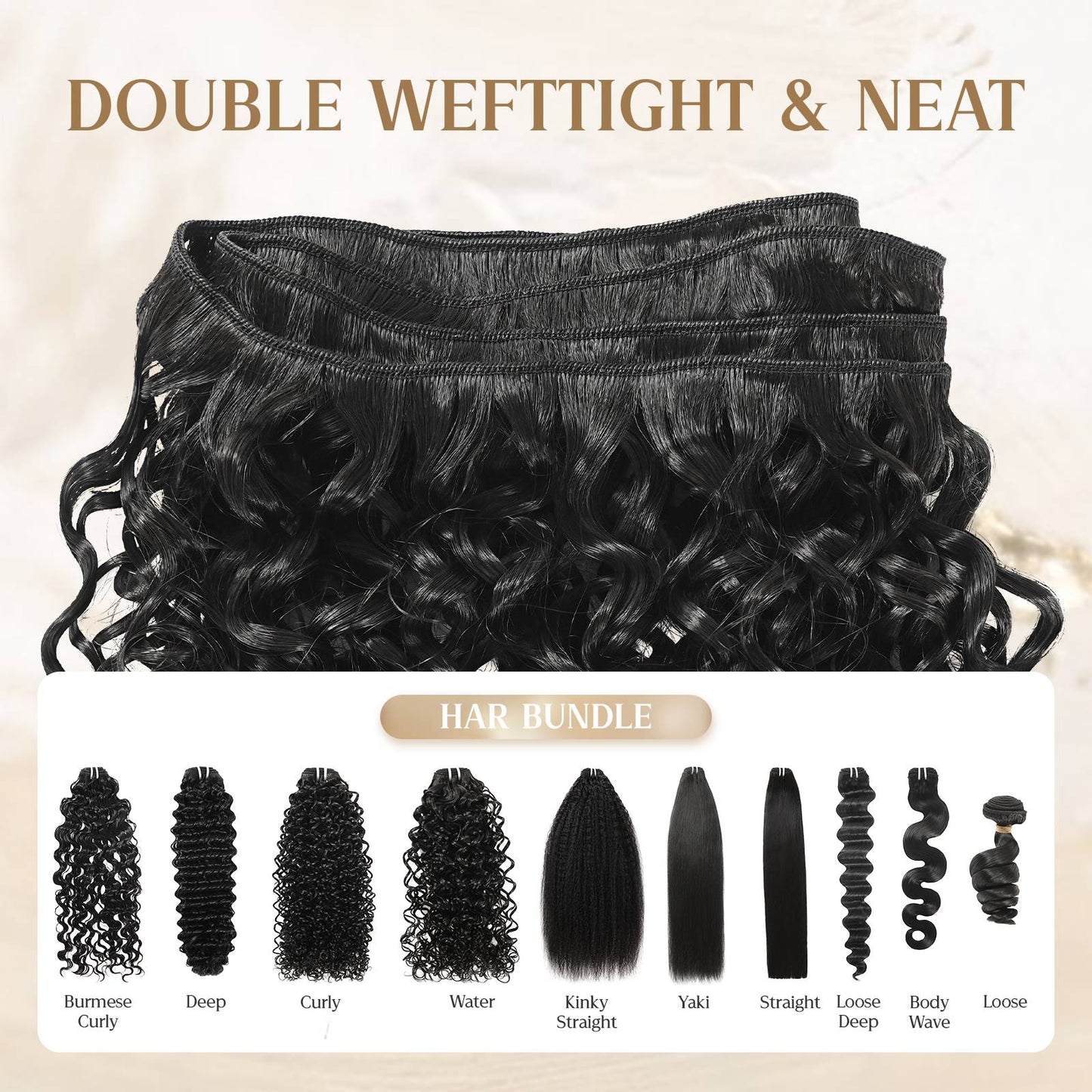 Wacur 12A Cabelo Humano Ondulado Solto Tecer Extensão Trançada 12-30 polegadas Preto Natural 100% Cabelo Virgem Remy Para Mulheres