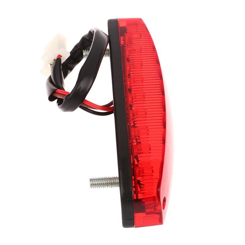 Luz de Freio Universal LED Vermelha 12V 3 Fios Luz Traseira de Placa Vermelha Para ATV Off-road Moto Luz Traseira de Posição