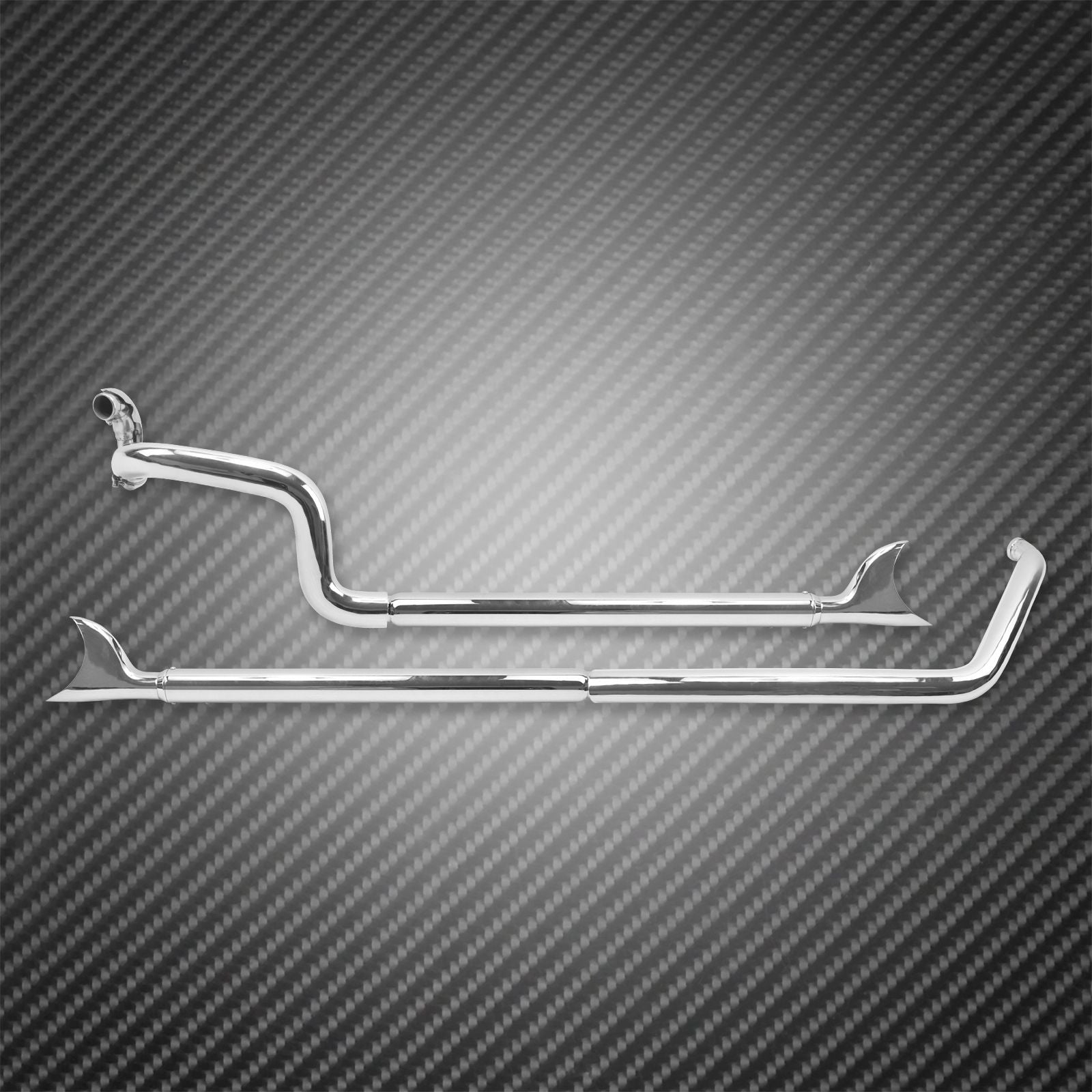 Motorcycle Chrome Dual Exhaust System For Harley Softail Breakout FXSB 2013-2016 Fatboy FLSTF 2005-2017 Night Train FXSTB 07-09
