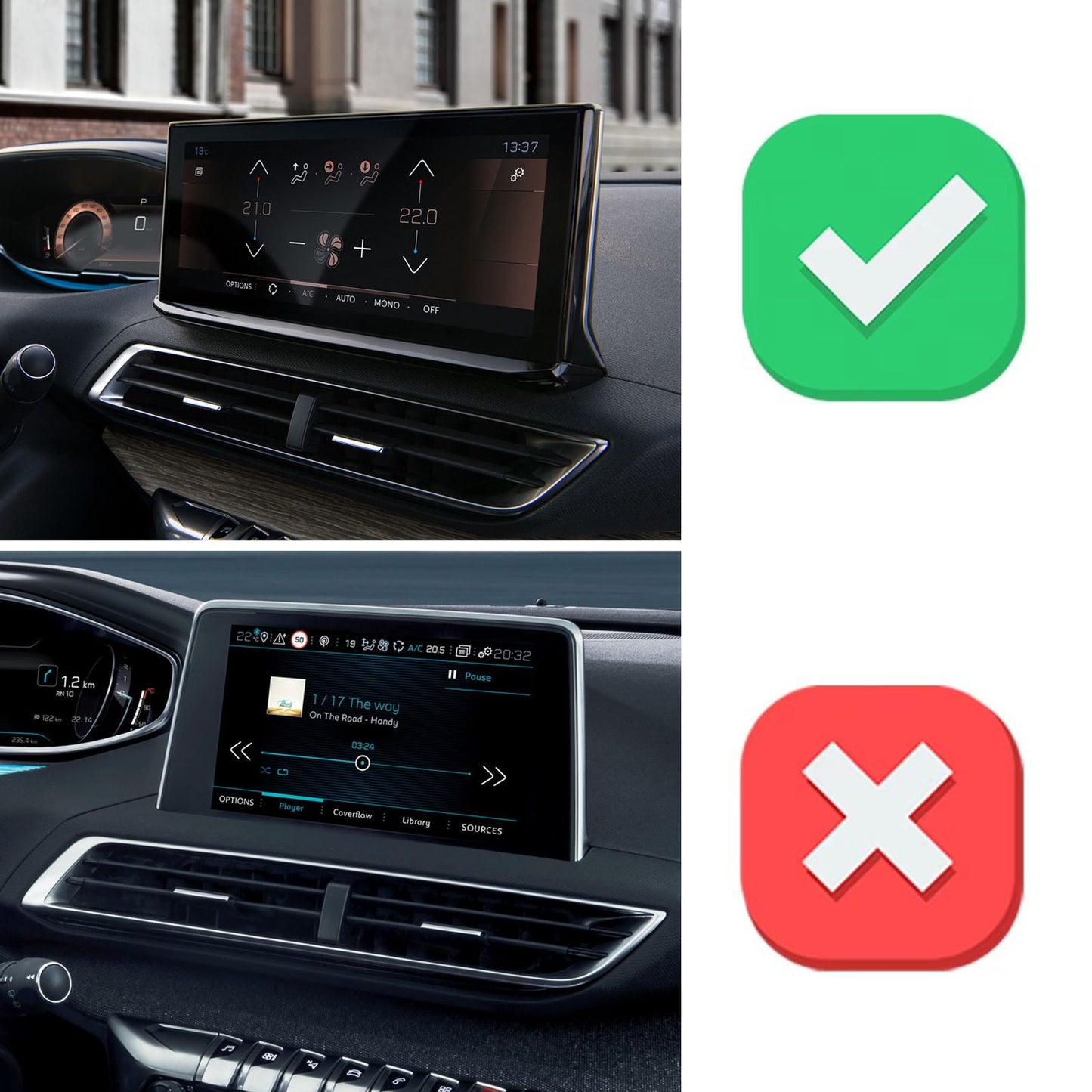 Suporte de Celular Automotivo para Peugeot 3008 2021-2023 GPS Suporte de Navegação Acessórios Automotivos